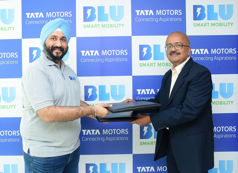 Tata Motors and BluSmart Mobility partner to expand the AllElectric