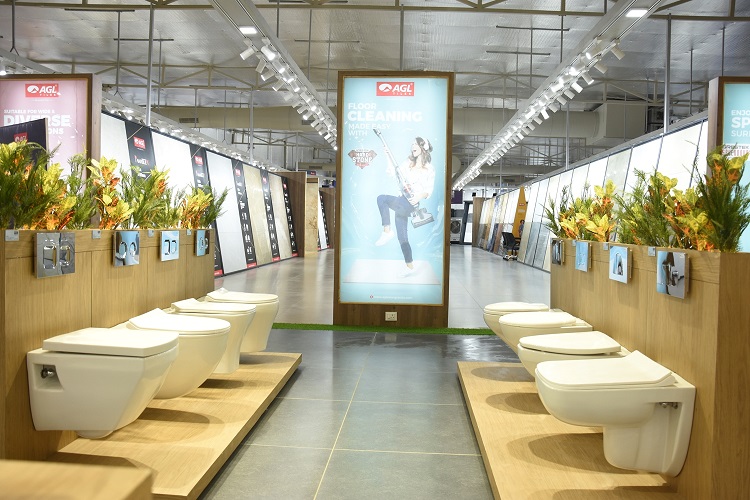 Asian Granito India Inaugurates 25 000, Asian Sanitary Bathroom Accessories Showroom