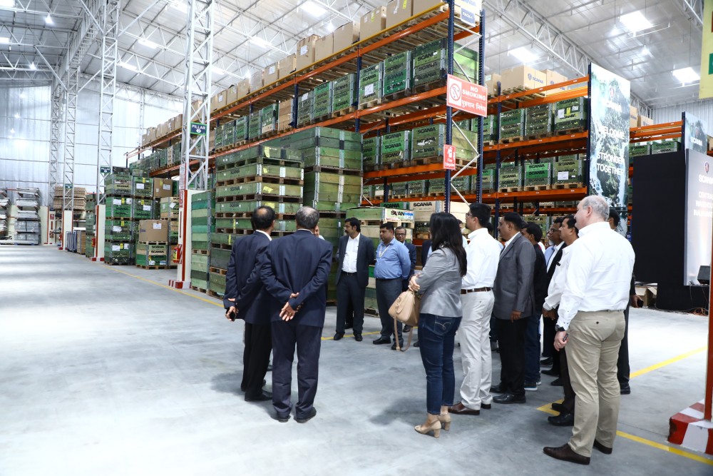 Scania launches its central parts warehouse at Nagpur Construction