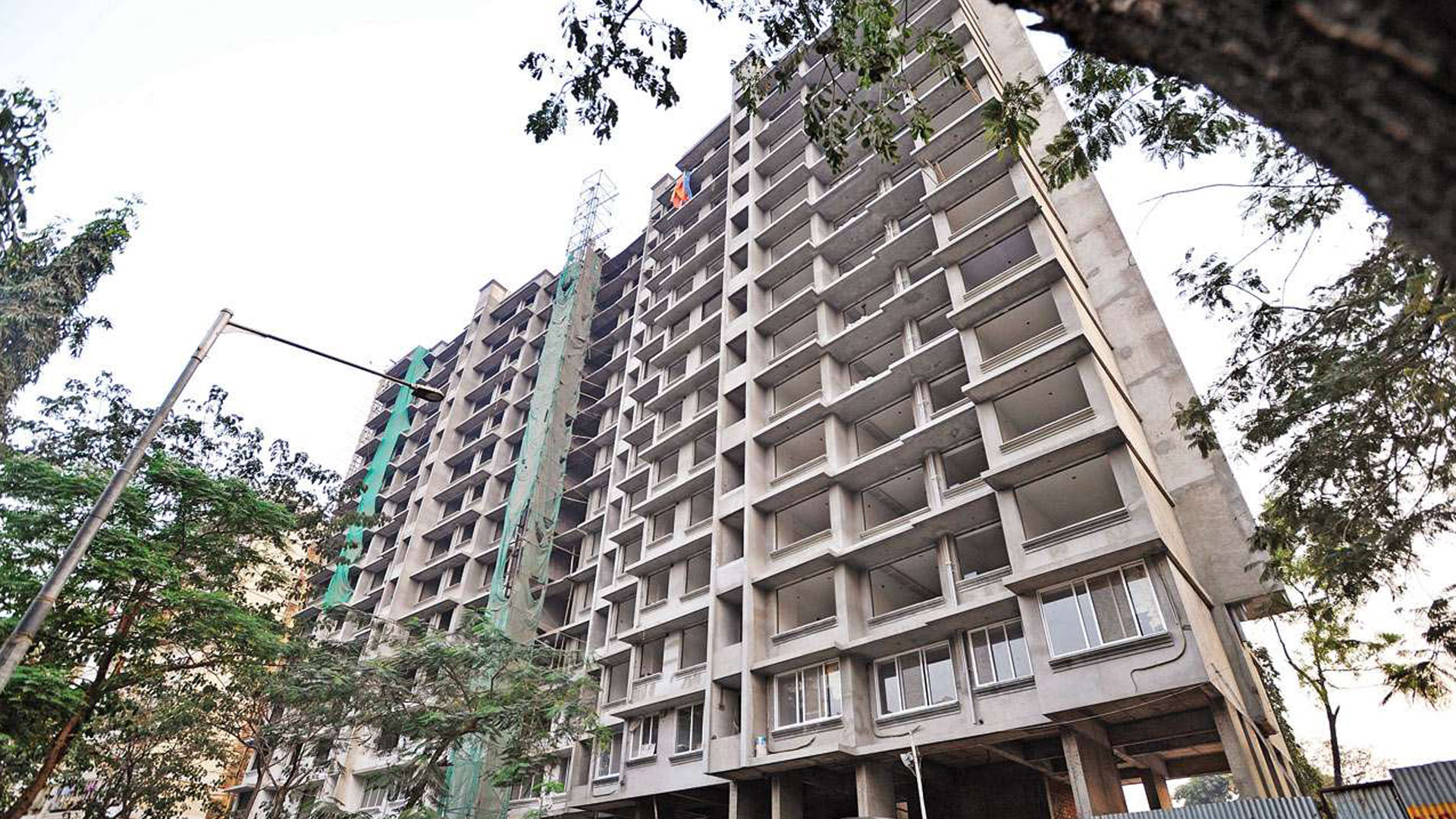 under construction building