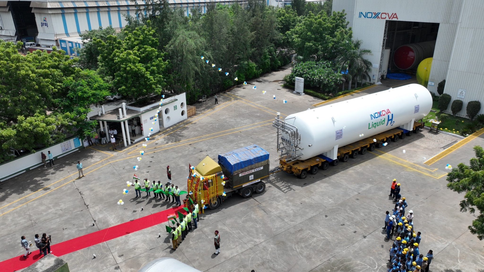 INOXCVA flags off India’s largest liquid hydrogen tank Construction
