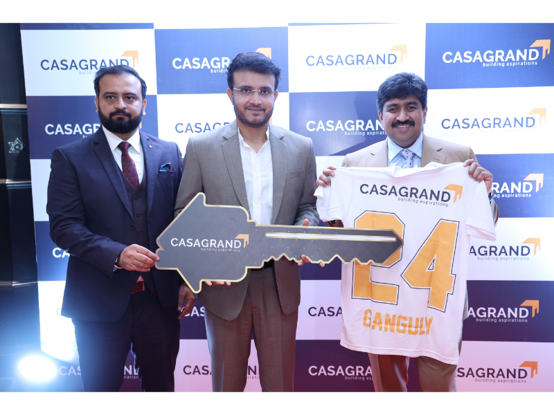 कासाग्रैंड ने क्रिकेटर सौरव गांगुली के साथ साझेदारी की - कंस्ट्रक्शन वीक  इंडिया