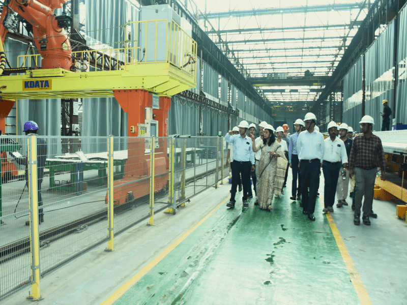 Titagarh Rail Systems and BHEL inaugurate Vande Bharat production line at Uttarpara, Kolkata