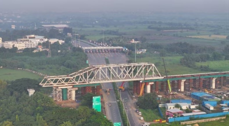 bullet train steel bridge